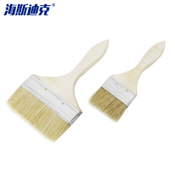 海斯迪克 HKZX-3 木柄油漆刷 清洁毛刷刷墙工具扫灰猪毛刷烧烤刷船用刷 加厚1寸(10把)
