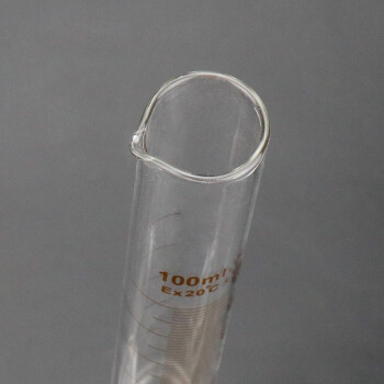 冰禹 BY-7005 加厚玻璃量筒 化学实验室玻璃刻度量筒 100mL（起订5个）