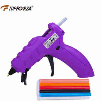 拓伏锐（TOPFORZA）热熔胶枪锂电池USB充电无线儿童家用打胶枪附10支彩色胶棒HG-9601