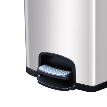 兰诗（LAUTEE）LD-1013 新国标不锈钢脚踏垃圾桶酒店干湿分类桶带盖 50+50L