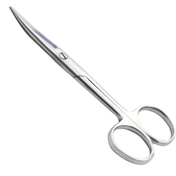 冰禹 BY-103 实验用剪刀 不锈钢实验室剪 手术剪刀 手术弯尖12.5cm