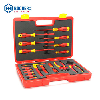宝合(booher)18件VDE绝缘工具组套 0200411 铬钒钢