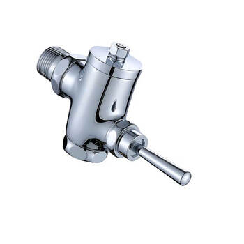 星期十 手扳大阀体-6分DN20 铜入墙式冲洗阀蹲便器脚踏式冲洗阀 入墙式厕所冲洗阀定制