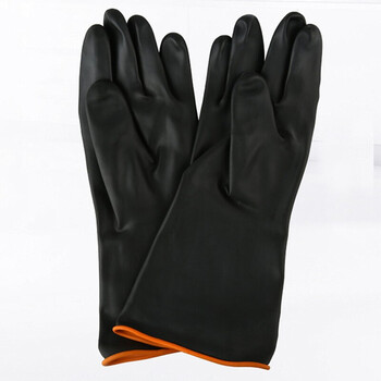 得鸟(DENIAO) 35CM短袖工业耐酸手套 B定制 10双装