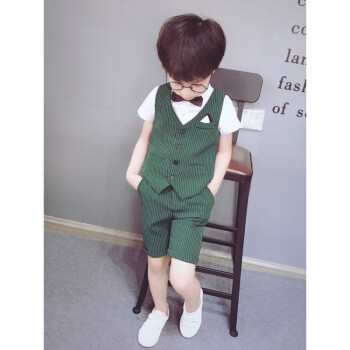 小主持人服装男孩儿童主持人服装男童小西装套装走秀幼儿园花童礼服