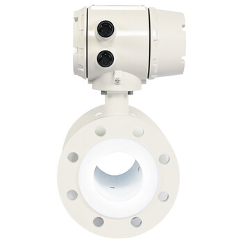 匡建仪表（CONJANT）LDG型一体式电磁流量计 高精度电子传感器数显水流量表白色款 四氟衬里DN250