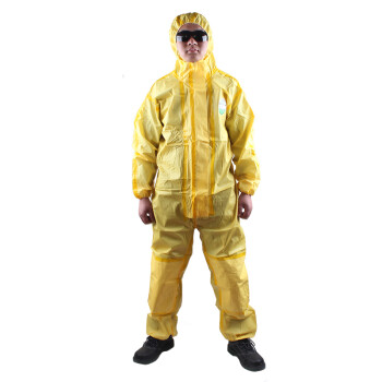雷克兰 CT1S428 凯麦斯1带帽连体衣黄色防护服  *1件 黄色 XL