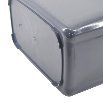 兰诗（LAUTEE）YY-D030-3 户外环卫摇盖桶 中号垃圾桶 普通灰色40L