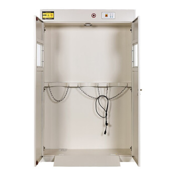 京度气瓶储存柜  三瓶实验室压缩气体柜医院高压实验室安全储存柜二代报警器可定制 白色