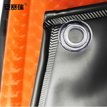 安赛瑞 防水防油围裙 挂脖围裙 黑色加厚PVC防水围裙 厨房洗车围裙 （2件装）黑色 12451