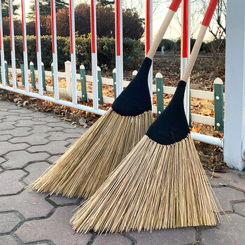 益美得 FW-1002  清洁大扫把物业小区马路园林扫帚   竹丝扫把大号1.6斤款1个装