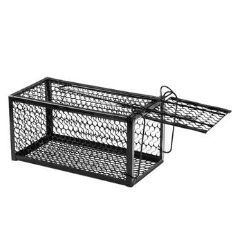 稳斯坦 W628 捕鼠笼 金属老鼠笼子诱捕器铁质灭耗子器 小号24*12*12cm