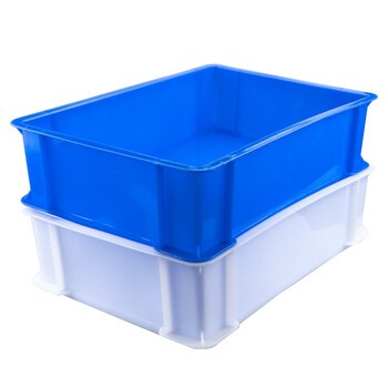 海斯迪克 HK-678 零件收纳盒五金零件盒 塑料周转箱螺丝工具物料盒 3号白520*350*150mm