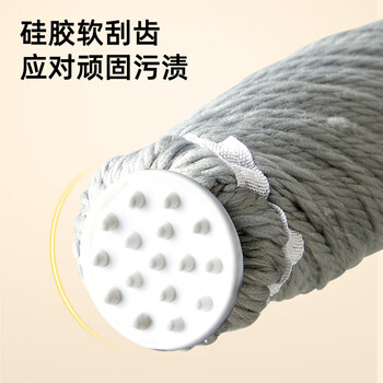 家杰优品拧水拖把家用一拖净免手洗2025杆长138CM必卡锁自拧水大号拖布