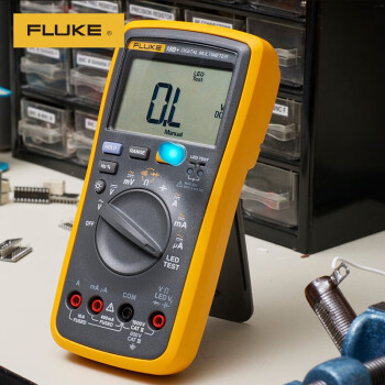 福禄克（FLUKE）F18B+ 数字万用表 掌上型多用表自动量程发光LED测试仪器仪表