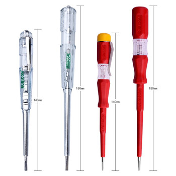 罗宾汉（RUBICON）进口螺丝刀式测电笔RVT-211带笔扣试电笔150V-250V电工笔