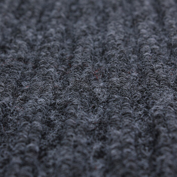 金诗洛 KSL183 PVC双条纹地垫 防尘吸水防滑耐磨地毯酒店商场走廊过道 灰色1.6*15M