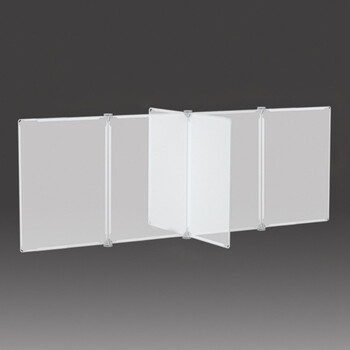 斯铂格 BGF-64 透明PVC挡板 餐桌隔离板食堂隔板防飞沫 120*61*31（四人坐）