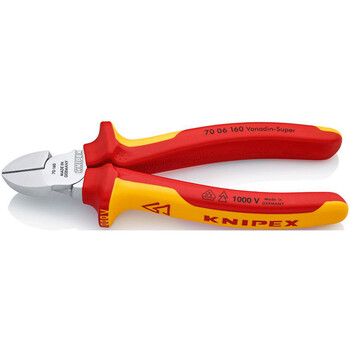 凯尼派克（KNIPEX）通用型绝缘斜口钳160mm   70 06 160