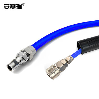 安赛瑞 卷管器 汽修气动工具悬挂式伸缩气鼓 回收气管15米双层夹纱管8×12mm 400095