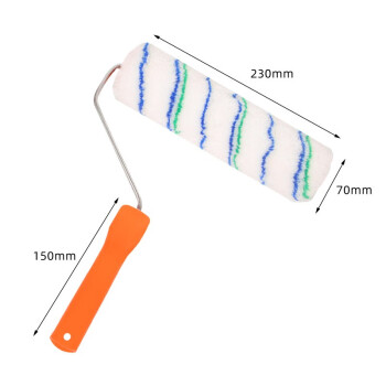 勒塔（LETA）9寸滚刷蓝绿条纹 乳胶漆墙面漆墙漆刷防水涂料滚子 无死角油漆滚筒刷 粉刷墙工具LT487