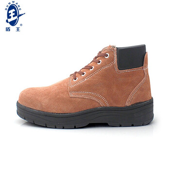 王盾 7160防砸防穿刺 橡胶底反毛皮男女耐磨防滑耐油耐弱酸碱厨房安全鞋定做43码1双