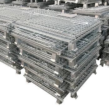 震迪仓储笼物流周转铁丝筐折叠储物笼承重600kg可定制SD0924