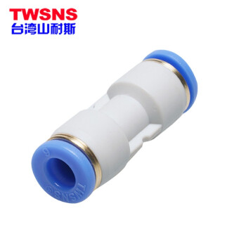 山耐斯（twsns）气动快速接头气管直通对插塑料接头PU4/6/8/10/12/14/16系列 WPU12-12mm二口同径