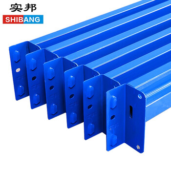 实邦货架置物架仓储货架展示架铁架仓库货架蓝色300kg主架长120*宽60*高200