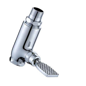 星期十 脚踏大阀体-6分DN20 铜立式冲洗阀蹲便器大便脚踏式冲洗阀厕所冲洗阀门定制