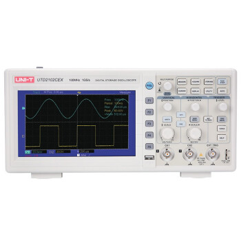 优利德（UNI-T）UTD2102CEX+数字示波器100M usb存储 双通道示波器数字存储示波器 