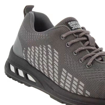 鞍琸宜 SAFETY JOGGER FITZ S1P 防砸防穿刺安全鞋低帮飞织防滑运动鞋 灰色 41码