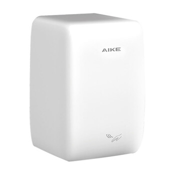 艾克（AIKE）AK2803H 商务酒店卫生间全自动感应烘手机居家厕所冷热干手器 304不锈钢黑色烤漆款-1210W 