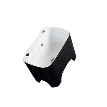 星期十黑白109龙头孔一键排污56cm*38cm*40cm陶瓷洗拖把池拖布池落地式洗拖布池定制