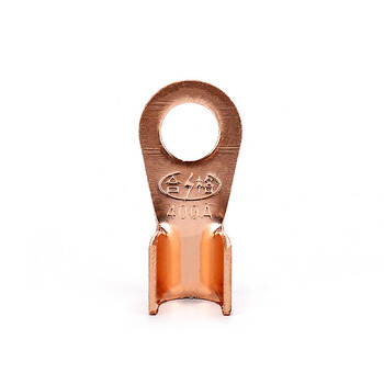 企桥 OT系列铜开口接线裸端子开口鼻冷压端子铜鼻子 OT-10A (100个） 
