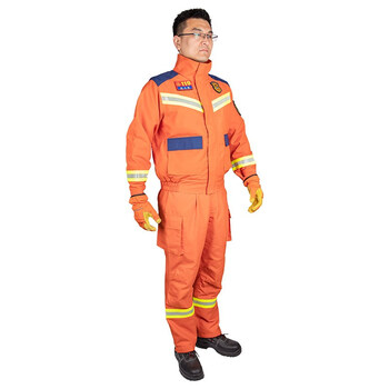 诚格（C&G） 20式消防员抢险救援防护服 RJF-F-1D 冬款 橘红色 （单位：套）不含安全鞋
