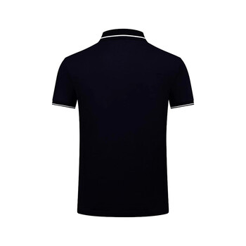 者也（ZYE）夏季翻领polo衫短袖简约定制T恤工作服文化广告衫 96008 乌蓝色 2XL码 