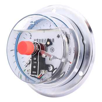 匡建仪表（CONJANT）YTNXC-100ZT 耐震电接点压力表磁助式 30VA充油抗振 0-6mpa 轴向 