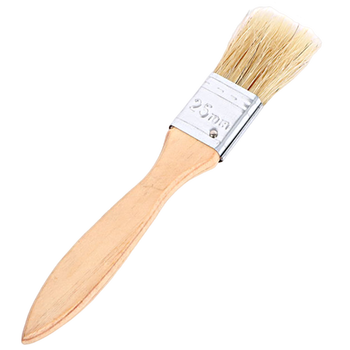 安赛瑞 木质猪毛油漆刷纯猪毛油漆刷 猪鬃毛刷 排笔刷 扫灰刷 油刷 1寸 毛长39mm（20把装） 22309