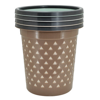 益美得FH-1276  清洁收纳桶办公室垃圾纸篓杂物桶垃圾桶  三角镂空2003 颜色随机