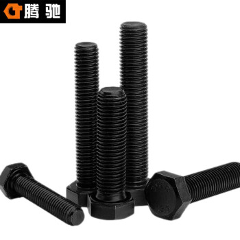 腾驰（CT） 外六角螺丝 DIN933 合金钢 12.9 发黑  M16-2*80全牙5支/包