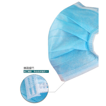 谋福CNMF一次性无纺布口罩防尘防护口罩【 50只装】813L
