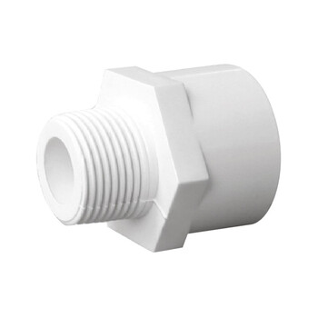 联塑 LESSO PVC-U给水配件外丝异径直接头 dn32XR1/2＂白色