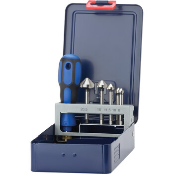 哈恩库博 HAHN+KOLB 手动去毛刺工具套装,90°,HSST3,带六角柄,8-20.5毫米 11511900 60天