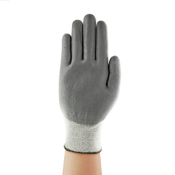 ANSELL安思尔 11-730 5级防切割抗割PU涂层手套 耐用型机械作业手套 8码 定做 1双