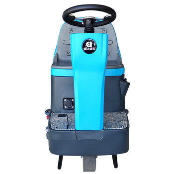 鼎洁盛世电动全自动驾驶式单刷洗地机洗地车刷地机DJ60M