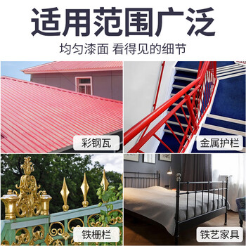 巧美丽 白色水性防锈漆 金属铁艺钢结构钢模板彩钢瓦翻新栏杆改色漆水性工业漆 1kg