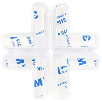 稳斯坦 WST086 透明防撞护角 安全防护包角包边加厚防撞桌角套角 L形款10个