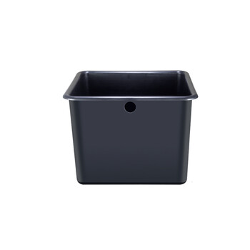 冠峰 10L嵌入304不锈钢连体桶(圆形) 不锈钢垃圾桶盖子配件摇盖翻盖圆形方形GNG-474