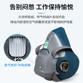 3M6502硅胶防毒面具 防有毒气体 防装修粉尘农药喷洒工业喷漆